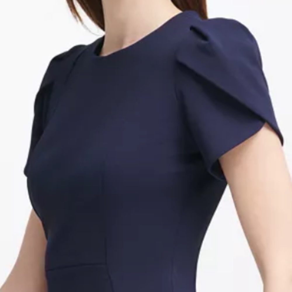 Calvin Klein tulip sleeve dress Black, sz XS